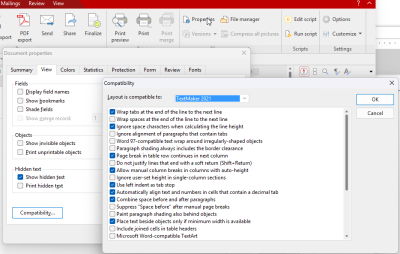 Document properties, View tab.png